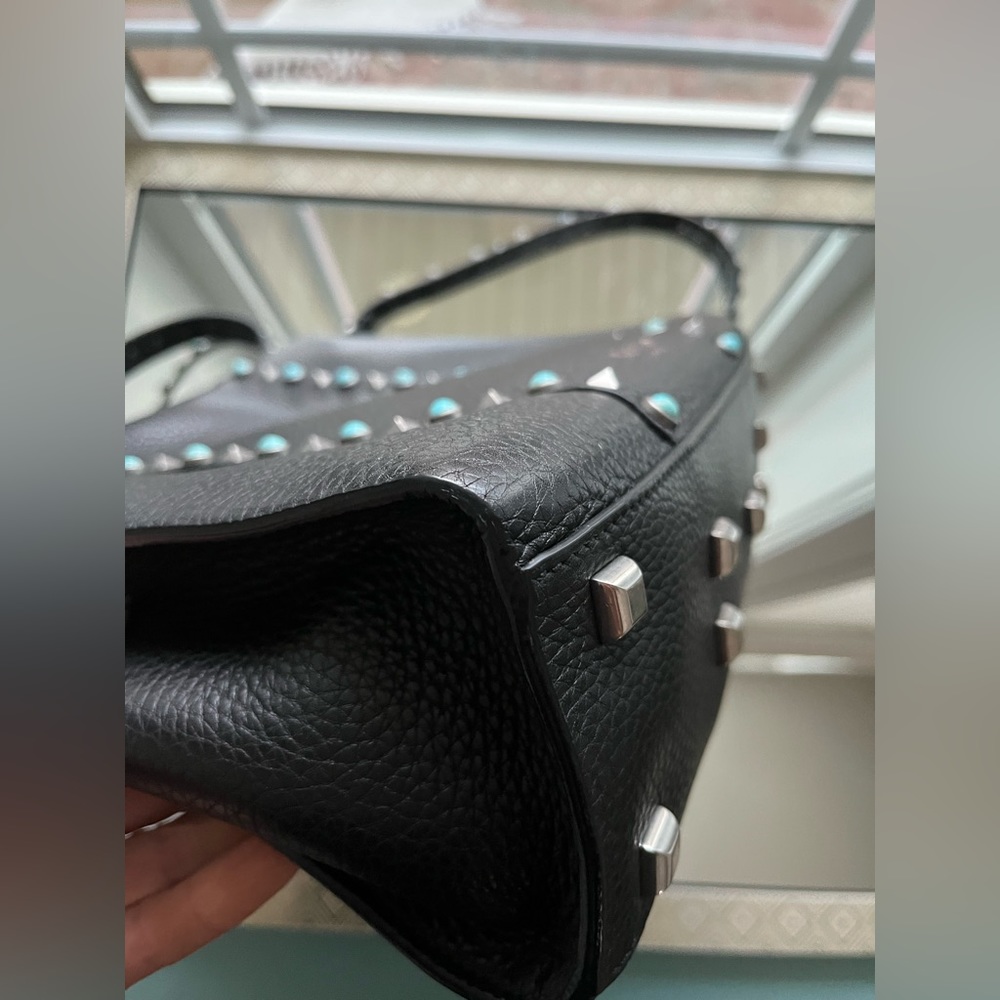 Authentic VALENTINO ROLLING ROCKSTUD MEDIUM SATCHEL BAG - Picture 5 of 16